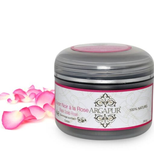 Moroccan black soap with rose